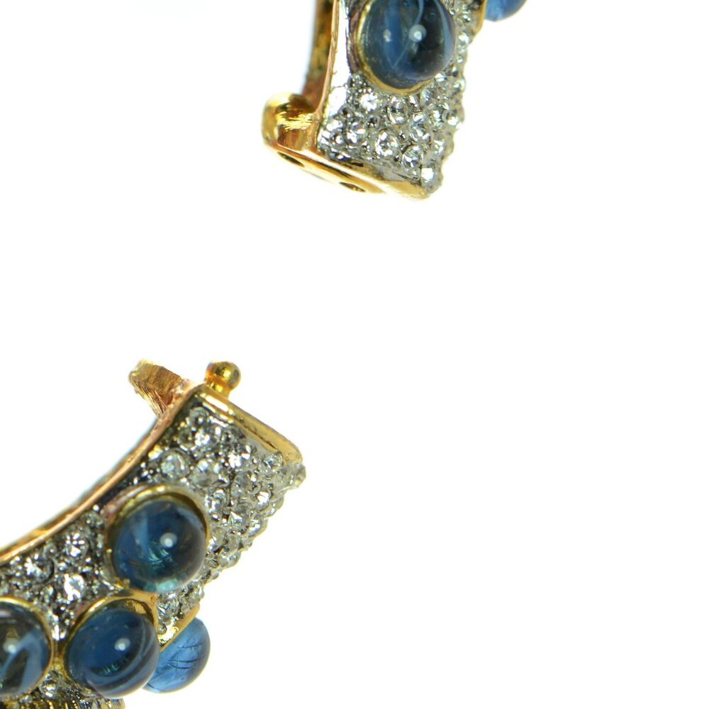 Vintage Kenneth Jay Lane Kjl Cabochon Crystal Bra… - image 2